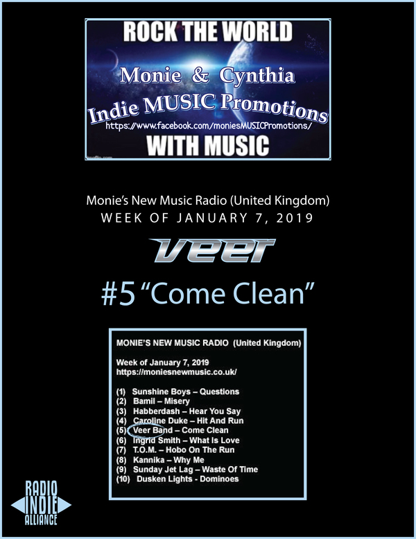 Veer '19 01 07 moniesnewmusic' Charts Image